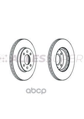 Ferodo DDF2089C Диск тормозной передний (комплект - 2 шт.) 