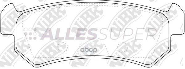 NiBK Колодки тормозные дисковые PN0376