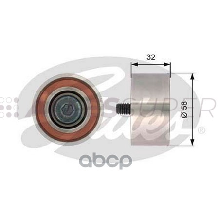 Gates Направляющий ролик пр. ГРМ PowerGrip T42141