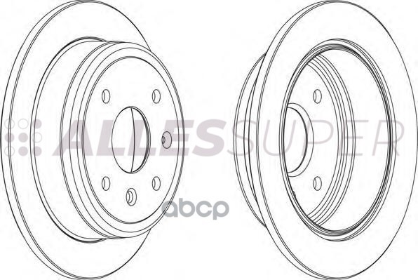 Ferodo DDF1606 Диск тормозной задний (комплект - 2 шт.) 