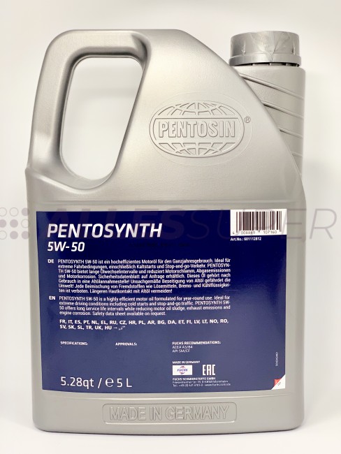 Pentosin масло моторное Pentosynth Synthetic 5W-50 (5л)