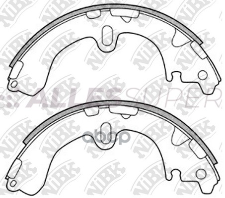 NiBK Колодки тормозные бар. FN2311
