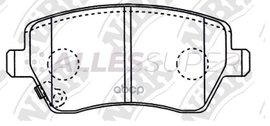 NiBK Колодки тормозные дисковые PN9805