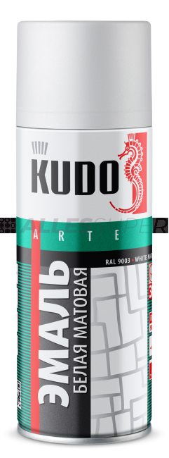 KU-1101  Эмаль универ. KUDO  белая матовая