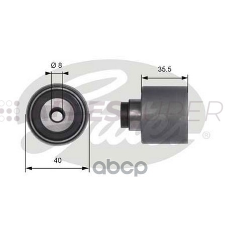 Gates Направляющий ролик пр. ГРМ PowerGrip T41229