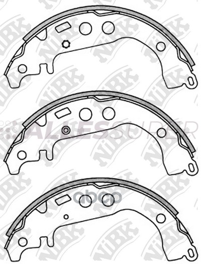 NiBK Колодки тормозные бар. FN2342