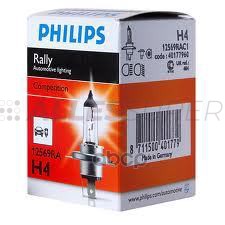 Лампа Philips 12569 H4 12V 100/90W P43T-38 RALLY