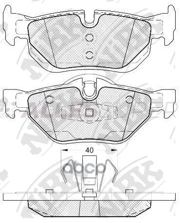 NiBK Колодки тормозные дисковые PN0511
