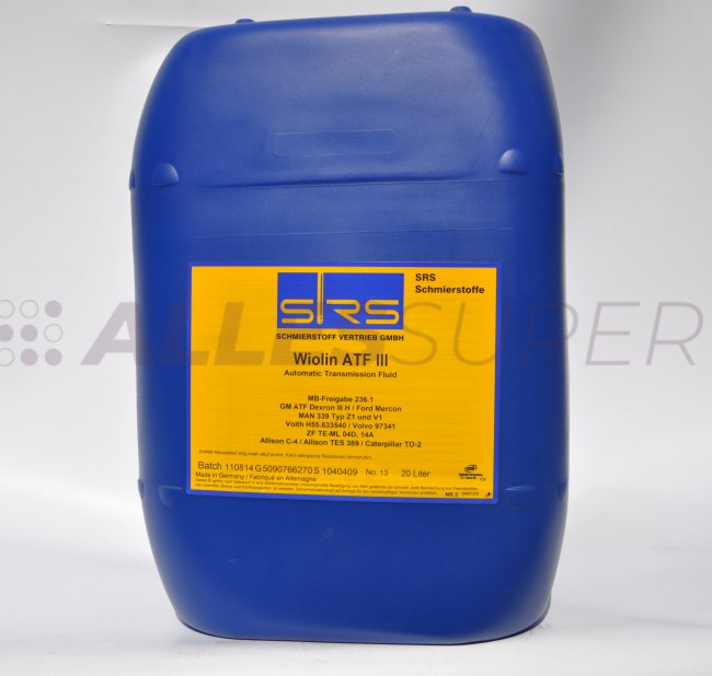 SRS Масло трансмиссионное Wiolin ATF III (20 л.) SRS Масло трансмиссионное Wiolin ATF III (20 л.)