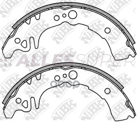 NiBK Колодки тормозные бар. FN2350