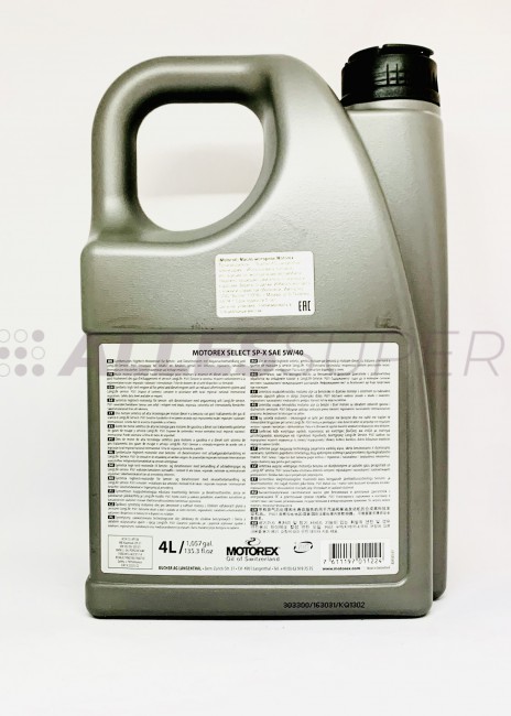 MOTOREX Масло моторное SELECT SP-X SAE 5W/40 (4л)