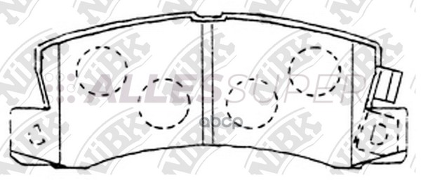 NiBK Колодки тормозные дисковые PN1321