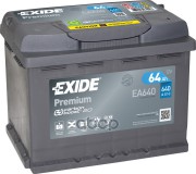 АКБ EXIDE  Premium 64A/ч (EA640)  (-/+)  12V 640A EN  242x175х190