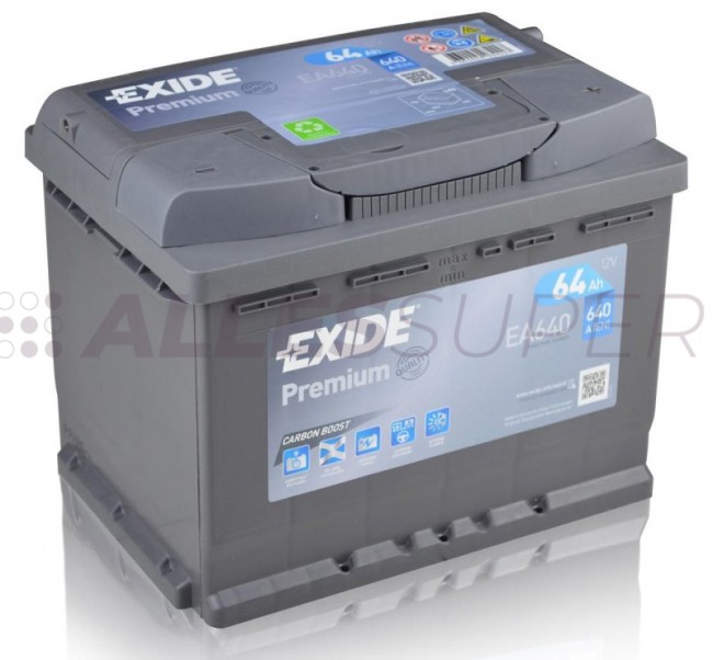 АКБ EXIDE Premium 64A/ч (EA640) (-/+) 12V 640A EN 242x175х190 АКБ EXIDE Premium 64A/ч (EA640) (-/+) 12V 640A EN 242x175х190