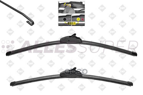 SWF VisioFlex комплект щеток с/о 600/500 мм 119746