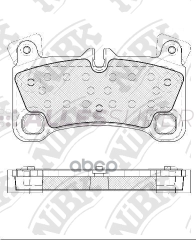 NiBK Колодки тормозные дисковые PN0530