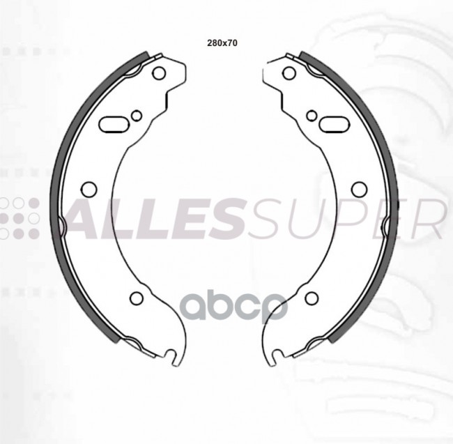 Колодка торм. задн. барабанная Dafmi DA443 ГАЗ 3302-3502090 Колодка торм. задн. барабанная Dafmi DA443 ГАЗ 3302-3502090