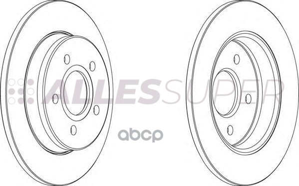 Ferodo DDF1226 Диск тормозной задний (комплект - 2 шт.) 