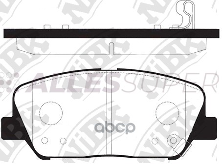 NIBK Колодки тормозные дисковые PN11001