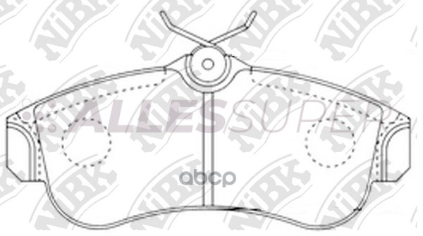 NiBK Колодки тормозные дисковые PN2180