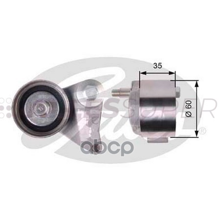Gates Натяжной ролик пр. ГРМ PowerGrip T41309