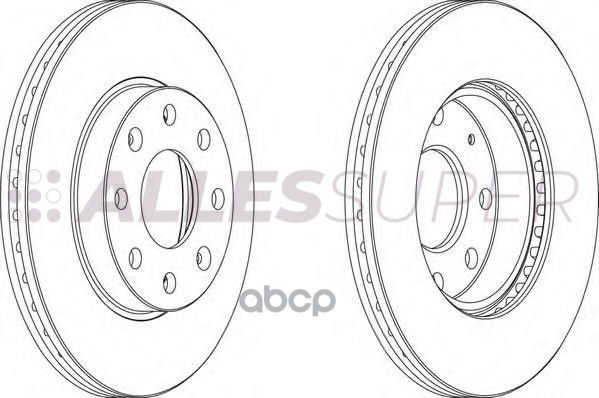 Ferodo DDF1279 Диск тормозной передний (комплект - 2 шт.) 