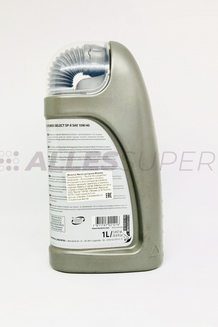 MOTOREX Масло моторное SELECT SP-X SAE 10W/40 (1л)