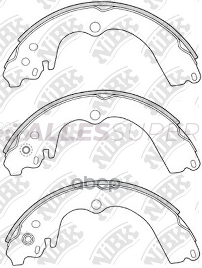 NiBK Колодки тормозные бар. FN7747