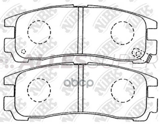NiBK Колодки тормозные дисковые PN3174