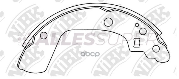 NiBK Колодки тормозные бар. FN9969