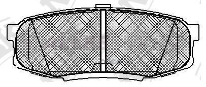 NIBK Колодки тормозные дисковые PN1542