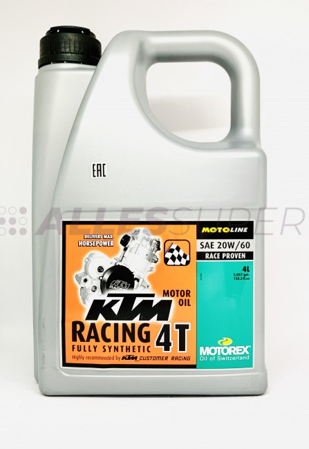 MOTOREX мото масло моторное KTM RACING 4T 20W/60 (4л.)