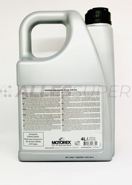MOTOREX мото масло моторное KTM RACING 4T 20W/60 (4л.)