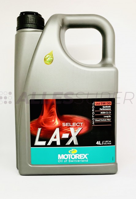 MOTOREX Масло моторное SELECT LA-X SAE 5W/30 (4л)