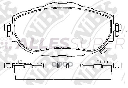 NIBK Колодки тормозные дисковые PN21001