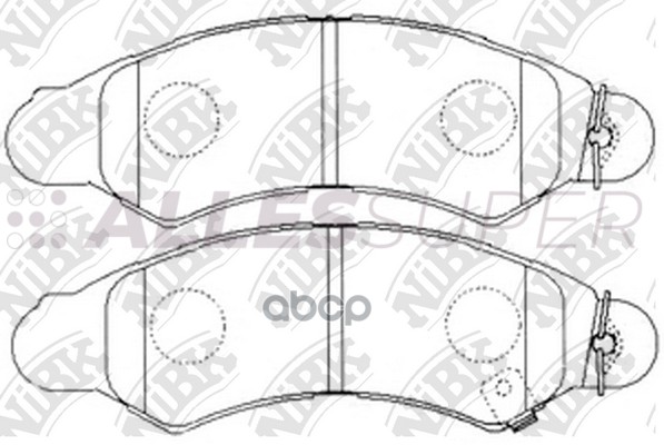 NiBK Колодки тормозные дисковые PN7477
