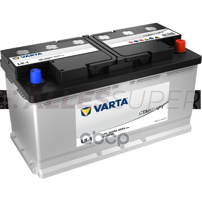 АКБ VST стандарт 6СТ-100.0 A/h L5-1 ( -/+) 12V 820A EN  353x175х190 / 600 300 082