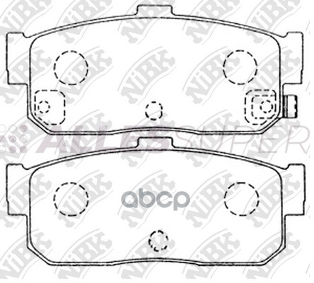 NIBK Колодки тормозные дисковые PN2224