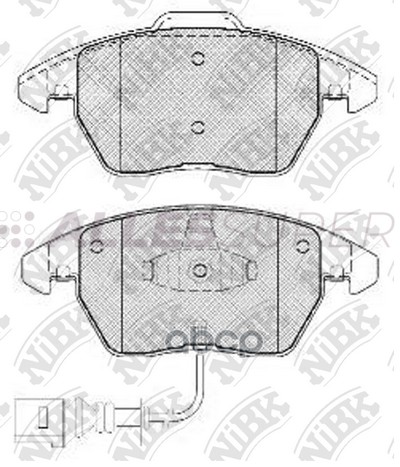 NiBK Колодки тормозные дисковые PN0348W