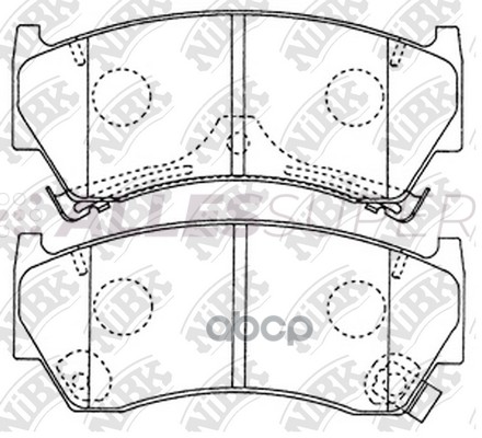 NIBK Колодки тормозные дисковые PN2356