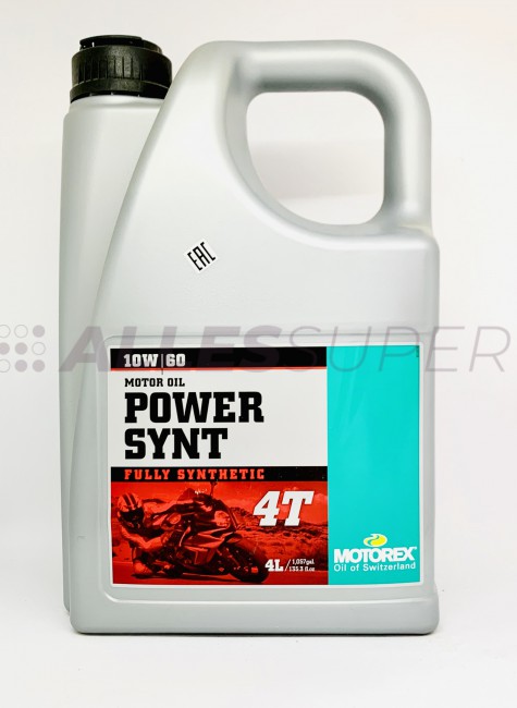 MOTOREX мото масло моторное POWER SYNT 4T 10W/60 (4л.)