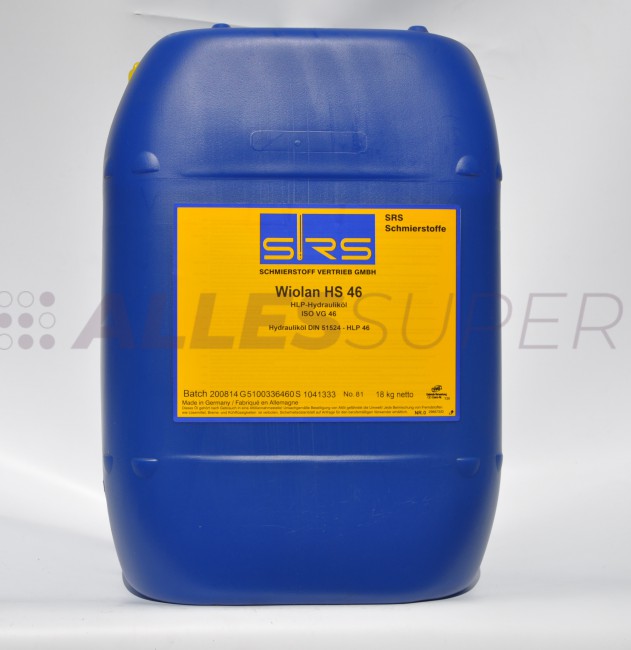 SRS Масло гидравлическое Wiolan HS 46 18 кг (20 л) SRS Масло гидравлическое Wiolan HS 46 18 кг (20 л)