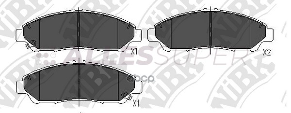 NIBK Колодки тормозные дисковые PN28001
