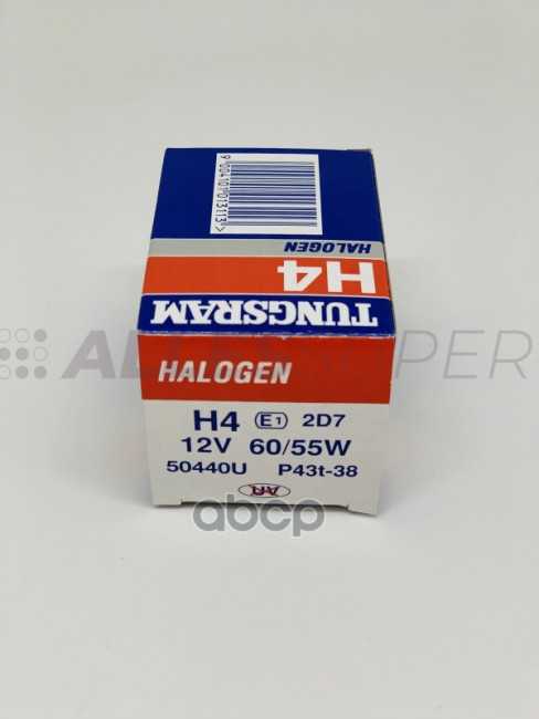 Tungsram 12V Лампа  H4  60/55W  P43t-38 1шт. 50440U  B10