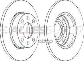 Ferodo DDF1041 Диск тормозной передний (к-т 2шт) 
