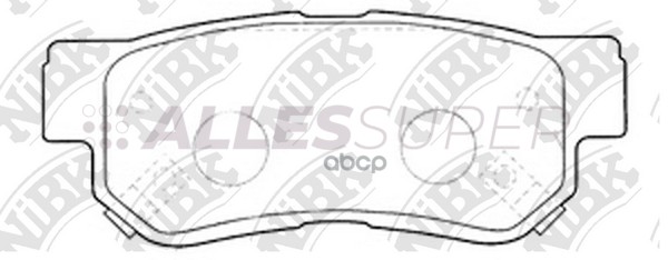 NiBK Колодки тормозные дисковые PN0539