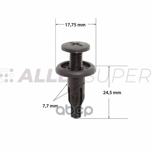 ONE Клипса автомобильная (автокрепеж) 1шт FIX0133