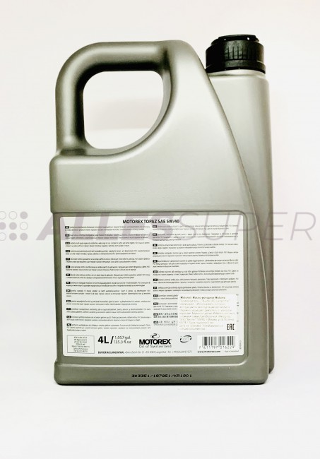 MOTOREX Масло моторное TOPAZ SAE 5W/40 (4л)