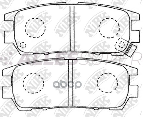 NIBK Колодки тормозные дисковые PN3280